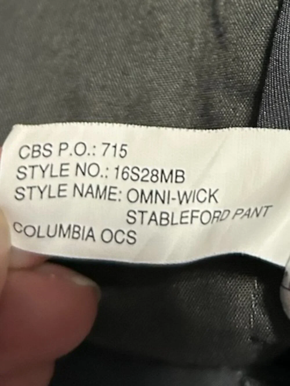 Columbia Men's Gray Golf Omni-Wick Stableford Straight Leg Pants Size 32 X 30